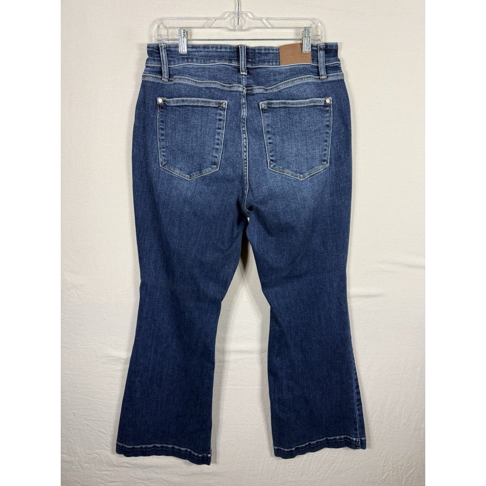 Judy Blue 16W Dark Wash Flare Jeans Womens Plus Size Stretch High Rise Western - Picture 7 of 10